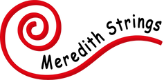 Meredith Strings Scroll Logo