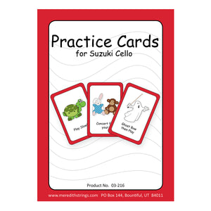 Cello Practice Cards