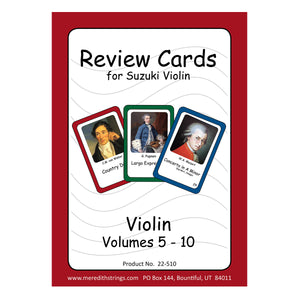 Violin Review Cards - Volumes 5-10