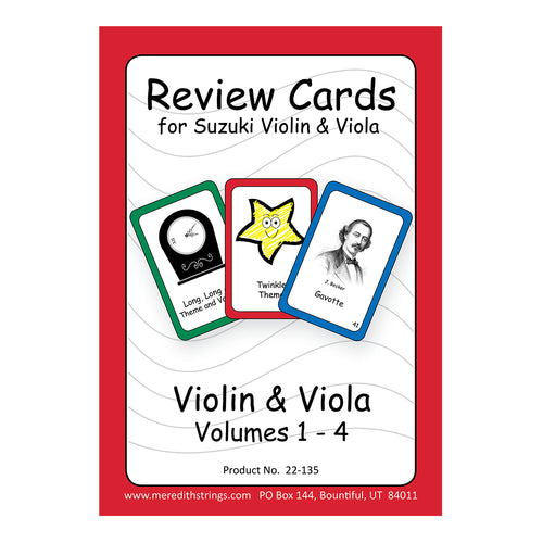 Violin/Viola Review Cards - Volumes 1-4